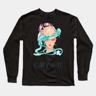 Cancer Zodiac Long Sleeve T-Shirt